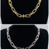 Replica Tiffany Titan by Pharrell Williams Clasp Necklacein Gold with Diamonds Real